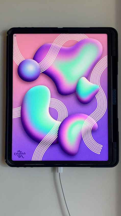 Abstract holographic gradient digital art girl lavender aesthetic cute procreate brush bubble mesh Procreate App Tutorial, Holographic Gradient, Book Illustration Layout, Ipad Painting, Procreate Ipad Tutorials, Ipad Tutorials, Illustrator Design Tutorial, Procreate Drawing, Procreate Ipad Art