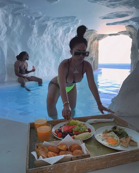 Cavo Tagoo Mykonos, Black Relationship Goals, Couples Vacation, Vacation Goals, Bae Goals, Vacation Mood, Black Love Couples, Black Couples Goals, Goals Pictures