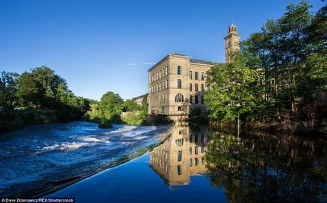 Titus Salts Mill in Saltaire is reflected in the water. Zdanowicz said: 'I can see why Yor... Saltaire Yorkshire, Bolton Abbey, History Of England, Peak District National Park, Personal History, Yorkshire Dales, England And Scotland, Breathtaking Beauty, West Yorkshire