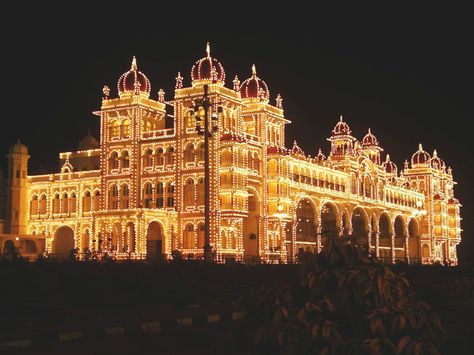 mysore palace | Mysore Palace: Now with lights! Mysore Palace Lighting, Birthday Quotes Bff, Mysore Palace, Bff Drawings, Watercolor Architecture, Travel Industry, Mysore, Beautiful Sites, Beautiful Sights