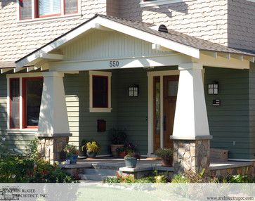 Craftsman Style Home Exteriors | Craftsman Style Homes exterior Craftsman House Exterior, Bungalow Porch, Craftsman Cottage, Farmhouse Floor Plans, Craftsman Bungalow, Bungalow Exterior, Cottage Style House Plans, House Plans One Story, Craftsman Style House