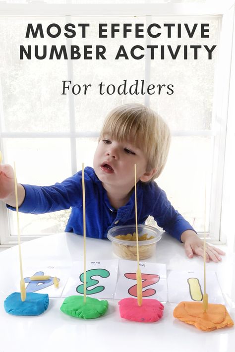 Most Effective Number Activity for Toddlers. Easy and Simple Number Activity for Toddlers Toddler Math, Number Activity, Toddler Lessons, Activity For Toddlers, Teaching Toddlers, Number Activities, Counting Activities, Toddler Learning Activities, Preschool Learning Activities