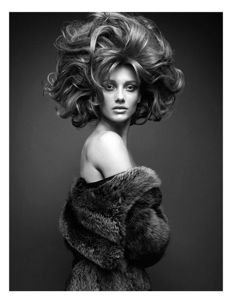 Greg Kadel, Karmen Pedaru, Bouffant Hair, High Hair, Editorial Hair, Hair Volume, Hair Brained, Dolly Parton, White Photo