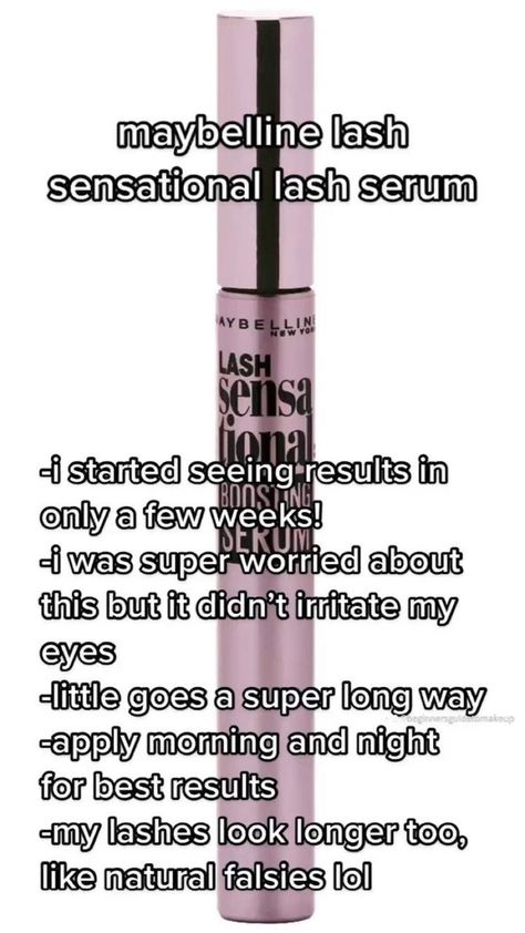 LINK BELOW Cheap Lash Serum, Lash Sensational, Maybelline Lash Sensational, Eyelash Serum, Lash Serum, Vitamin B5, Maybelline, Body Care, Beauty And Personal Care