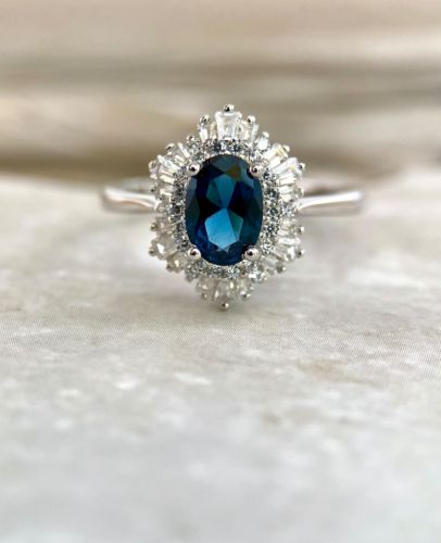 https://jewelleryrings.co.uk/ Find many great new & used options and get the best deals for Peacock Sapphire Gemstone Promise Ring 14k White Gold Anniversary Gift for Her at the best online prices at eBay! Free delivery for many products! Peach Engagement Ring, Peacock Sapphire Engagement Ring, Blue Promise Ring, Peacock Sapphire, Sapphire Promise Rings, Gemstone Engagement Ring, Gold Anniversary Rings, Vintage Peacock, Silver Cleaning