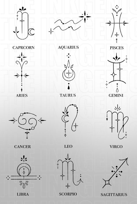 Zodiac Star Signs Tattoos, Star Symbol Meaning, Star Signs Tattoos, Star Symbol, Cute Little Tattoos, Symbols And Meanings, Zodiac Star Signs, Little Tattoos, Star Signs