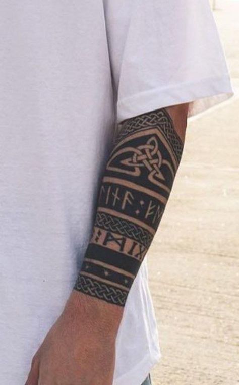 Nordic Armband Tattoo, Celtic Arm Tattoo, Viking Arm Tattoo, Nordic Sleeve Tattoo, Arm Tattoo Viking, Asatru Tattoo, Celtic Band Tattoo, Norwegian Tattoo, Celtic Sleeve Tattoos