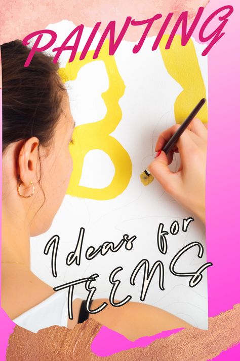 37+ Painting Ideas For Teens Because Art Therapy Works! - momma teen Art Projects With Friends, Art Activities For Teens, Painting Ideas For Teens, Art Class Projects, Phone Painting, Drawing Ideas Easy For Teens, Art For Teens, Teenage Drawings, Art Ideas For Teens