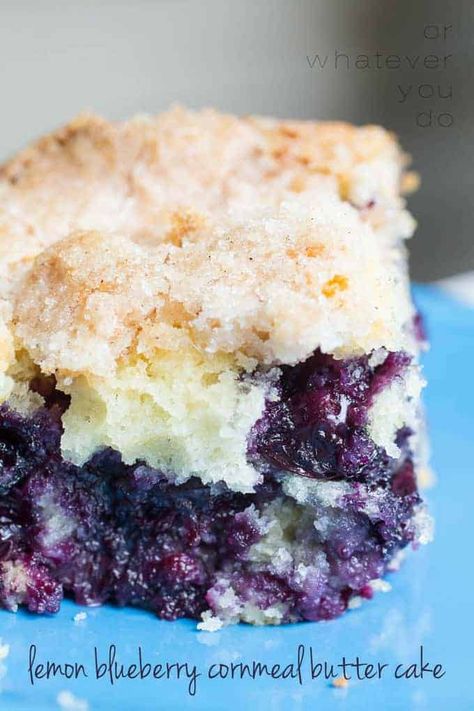 Better Batter Gluten Free, Cornmeal Recipes, Blueberry Breakfast Cake, Creative Baking, Dessert Simple, Angel Cake, Favorite Dessert Recipes, Coffee Cakes, Blueberry Recipes