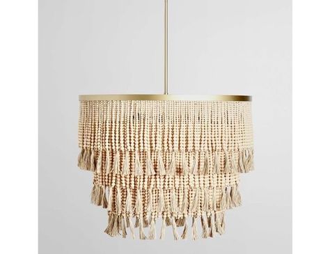 Brittany Beaded Chandelier Natural Concrete Outdoor Table, Glam Lighting, Wood Bead Chandelier, Glam Furniture, Eclectic Furniture, Classic Home, Beaded Chandelier, Traditional Furniture, Traditional Lighting