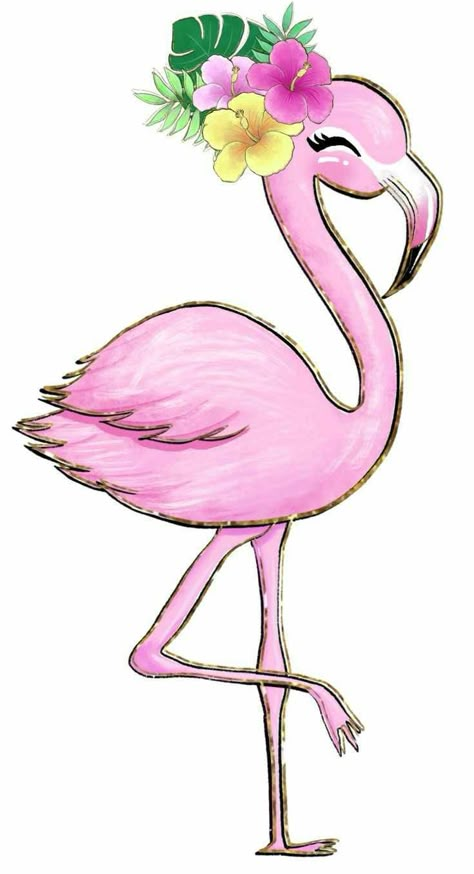 Flamingo Inspiration, Flamingo Images, Girls On The Beach, Flamingo Cake Topper, Flamingo Pictures, Flamingo Craft, Flamingo Illustration, Flamingo Cake, Flamingo Painting