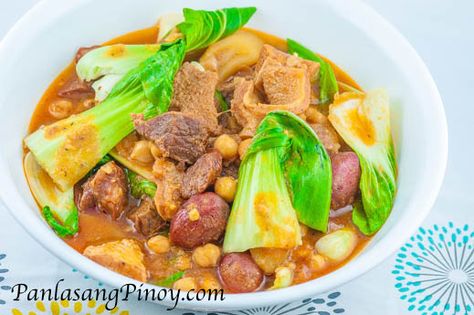 Beef and Tripe Pochero Recipe Beef Pochero, Pagkaing Pinoy, Tripe Recipes, Filipino Delicacies, Philippine Food, Pinoy Recipe, Organ Meats, Beef Tripe, Pinoy Foods