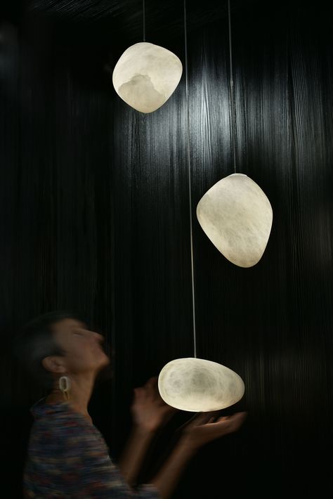 Designer of the Day: Alain Ellouz - SURFACE Craft Lights, White Alabaster, Light Crafts, Wall Fixtures, Cluster Pendant, Light Architecture, Simple Shapes, Organic Shapes, Kitchen Room