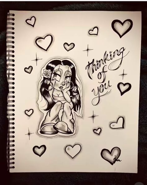 Latina Drawing, Chicano Pfp, Old School Love Drawings, Chicano Letters, Latina Wallpaper, Chicano Drawing, Chicana Aesthetic, Sick Drawings, Easy Graffiti