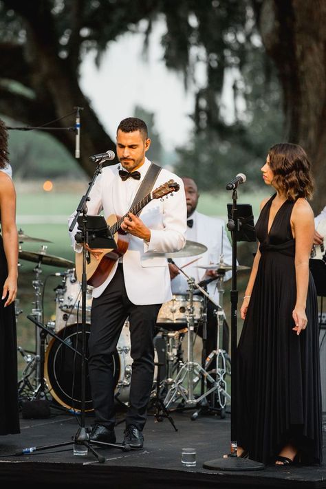 Wedding Music Band, Backyard Wedding Ideas, Annapolis Wedding, Destination Wedding Italy, Outdoor Wedding Inspiration, The Wedding Singer, Weddings By Color, Wedding Entertainment, Live Band