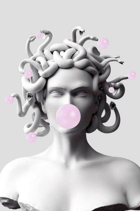 Medusa Pictures, Wallpaper Website, Medusa Art, Vaporwave Wallpaper, Cool Pictures For Wallpaper, A Wallpaper, Art Pop, Pin Up Art, Abstract Wallpaper