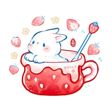 귀여운 음식 그림, Bunny Drawing, Cute Kawaii Animals, 강아지 그림, Cute Food Drawings, 카드 디자인, Little Drawings, Cute Food Art, Cute Animal Drawings Kawaii