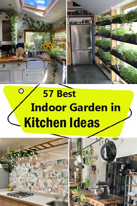 Inside Gardening, Indoor Garden Rooms, Indoor Vegetables, Herb Garden In Kitchen, Inside Garden, Sustainable Gardening, Mini Gardens, Kitchen Plants, Plant Indoor