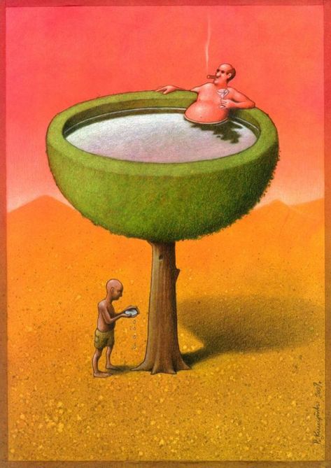 Ilustrasi Satir, Perspective Artists, Rich Vs Poor, Satirical Illustrations, Powerful Art, Art Et Illustration, Art Academy, Art And Illustration, Satire