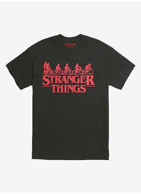 Hot Topic : Stranger Things Bike Squad T-Shirt Stranger Things Bike, Mike Eleven, Stranger Things Upside Down, Stranger Things Merch, Stranger Things Logo, Stranger Things Merchandise, Shirt Decals, Stranger Things Outfit, Things Wallpaper