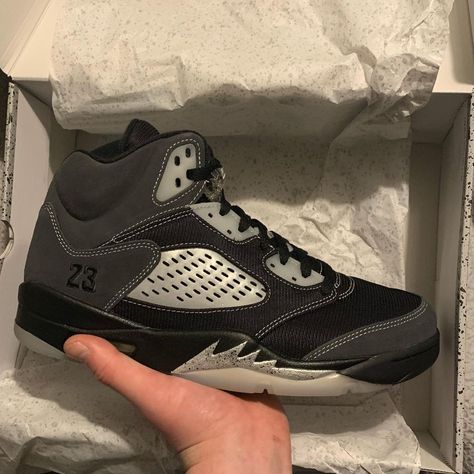 Jordan 5 Anthracite, Jordan 5, Hype Shoes, Swag Shoes, Jordan Shoes, Black Outfit, Air Jordan Sneaker, Fun To Be One, Sneakers Nike