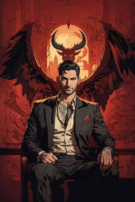 , #powered, #Design, #AD, #AI Lucifer Marvel, Lucifer Characters, Iphone Wallpaper For Guys, Tom Ellis Lucifer, The Fallen Angel, Arte Cyberpunk, Lucifer Morningstar, Tom Ellis, Angels And Demons