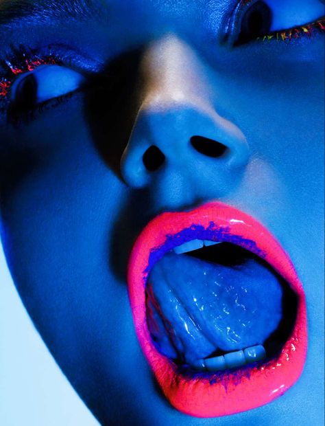 Choice Of Colour Photography, Lillian Bassman, Vivid Photography, Line Photography, High Contrast Images, Makeup Portfolio, Portraiture Art, Colour Photography, Everything Is Blue