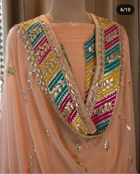 Gotta Patti Suits, Gotta Patti Work, Mehendi Outfits, Fashion Dresses Formal, Lace Dress Design, Gotta Patti, Latest Dress Design, Pakistani Fancy Dresses, Pakistani Fashion Party Wear