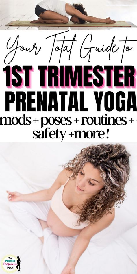 First Trimester Yoga, Yoga Poses For Pregnant Women, Poses For Pregnant Women, Yoga First Trimester, 1st Trimester Pregnancy, Yoga For Pregnant Women, Prenatal Yoga Poses, Yoga During Pregnancy, Pregnancy Yoga Poses