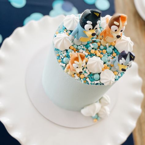 Bluey Party Cake Sailor Birthday, Bluey Birthday Party, Baby Boy 1st Birthday Party, Bluey Birthday, Birthday Party Decorations Diy, Birthday Desserts, Baby Boy 1st Birthday, Kids Party Themes, Birthday Planning