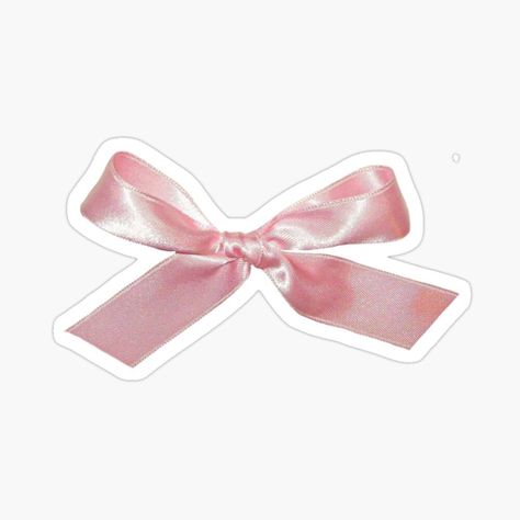 Coquette balletcore ribbon bow sticker by Pixiedrop. Add a touch of girly sweetness to your planner, journal, or other projects. #balletcore #ribbonbow #sticker . #Bow_Sticker #Y2k_Stickers #달력_디자인 #صفحات_التلوين Bow Sticker, Ribbon Bow, Ribbon, For Sale, Pink