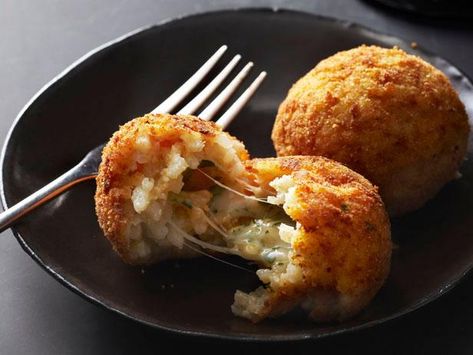 Arancini Recipe, Fall Appetizers, Easy Rice Recipes, Food Network Magazine, Rice Balls, Negroni, Aperol Spritz, Small Bites, Food Network