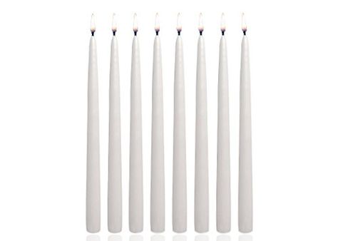 Elegant Premium Quality Hand Dipped Taper Candles 12 Inches Tall Set of 12 White *** See this great product.Note:It is affiliate link to Amazon. White Taper Candles, Dripless Candles, Candle Dipping, Dripping Candles, Taper Candle Holder, Garden Candles, Taper Candle Holders, Room Accessories, Paraffin Wax