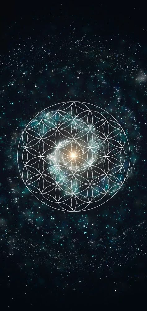 Flower Sacred Geometry Wallpaper Iphone, Flower Of Life Geometry, Spiritual Flower Art, Flower Of Life Wallpaper Iphone, Flower Of Life Wallpaper, Sacred Geometry Wallpaper, Sacred Geometry Background, Flower Of Life Art, Flower Of Life Illustration