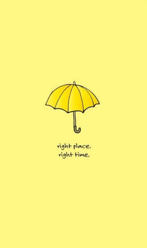 Yellow Umbrella Aesthetic, How I Met Your Mother Tattoo, How I Met Your Mother Wallpapers, Mother Wallpaper, Tattoo Amigas, Dreamer Quotes, How Met Your Mother, Drops Of Jupiter, Yellow Umbrella