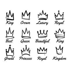 King Crown Tattoo, Logo Hand Drawn, King And Queen Crowns, Graffiti Sketch, Graffiti Lettering Alphabet, Crown Tattoo Design, Graffiti Tattoo, Black Brush, Logo Hand