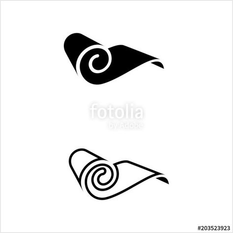 "Roll Icon, Mat, Rug, Carpet Or Paper Roll Icon Of Anything," Stock image and royalty-free vector files on Fotolia.com - Pic 230359934 Carpet Logo Design, Foodies Logo, Carpet Store Design, Carpet Logo, Roll Logo, Sushi Logo, Pantone Colour Palettes, Carpet Stores, Logo Design Inspiration Branding