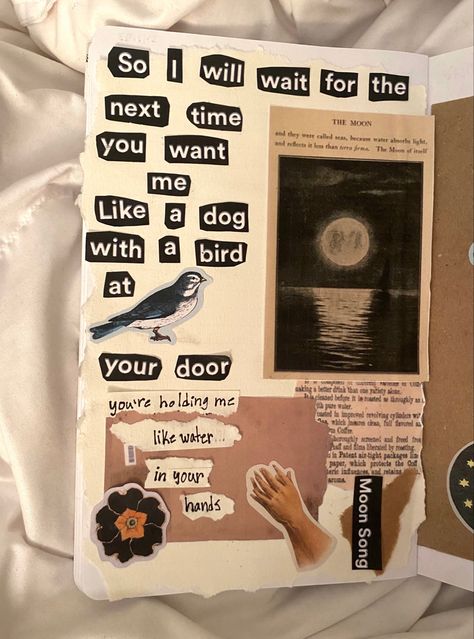 Music Notebook Design, Phoebe Bridgers Journal, Scrapbook Song Lyrics, Song Journal Ideas Aesthetic, Art Journal Song Lyrics, Journaling Song Lyrics, Music Journal Ideas Inspiration, Lyrics Page Journal, Song Lyrics Journal Ideas