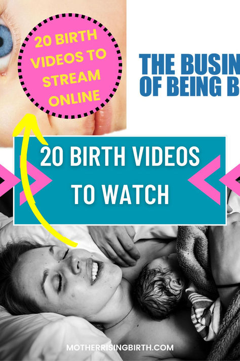 Check out these 20 birth videos and birth documentaries to watch online through streaming services you likely already have! These videos will help new parents learn about childbirth and prepare for a natural labor. Many of these films show unmedicated labor and delivery, all the way to pushing out baby! Click through for the full list of birth videos to watch online! Holistic Motherhood, Holistic Pregnancy, Documentaries To Watch, Labor Pain Management, Natural Labor, Holistic Fertility, Videos To Watch, Birth Videos, Natural Childbirth