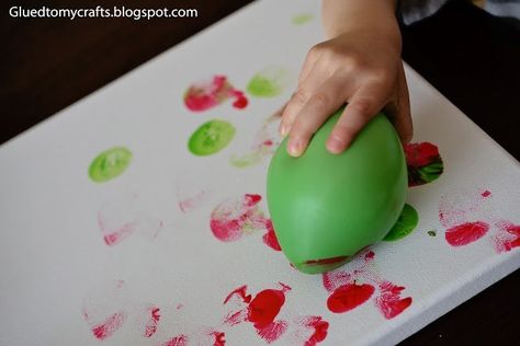 Balloon Painting {Toddler Craft} - Glued To My Crafts Infant Room Daycare, Easy Toddler Crafts, Toddler Craft, Owl Kids, Balloon Painting, Balloon Crafts, Potato Masher, Easy Toddler, Craft Ideas For Kids