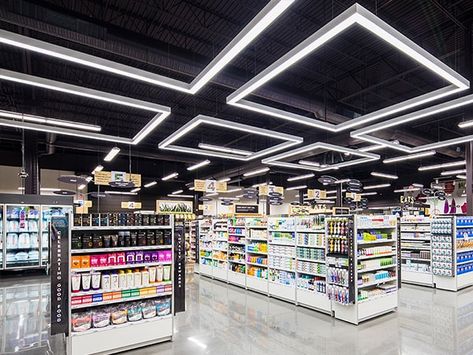 Retail Store Lighting Design, Supermarket Design Interior Retail, Supermarket Design Architecture, Supermarket Interior Design, Interior Supermarket, Market Interior Design, Supermarket Interior, Market Interior, Supermarket Design Interior