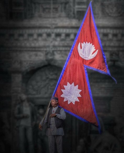 Jhanda Baaje with Nepali Flag 🖒 Photo: Sujan Shrestha Nepali Flag, Nepal Nature, Nepal Flag, Photography Mountains, Blur Background In Photoshop, Nepal Travel, Flag Photo, Blurred Background, Nepal