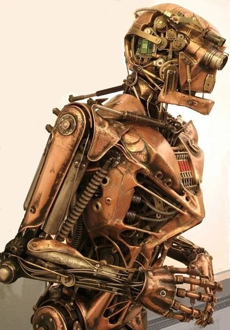 Steampunk Automaton, Steam Punk Aesthetic, Steampunk Robot, Pirate Movies, Cyborgs Art, Ancient Astronaut, Art Gallery Wallpaper, Steampunk Costume, A Robot