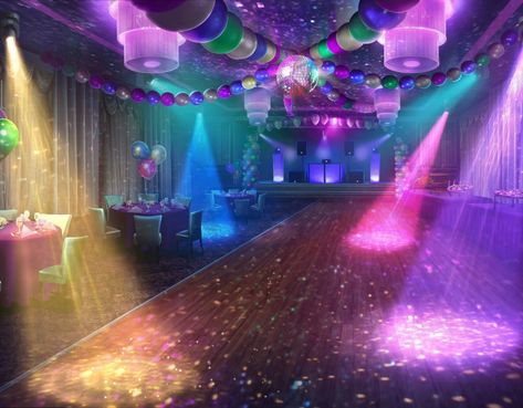 Party Anime Background, Gacha Party Background With People, Party Background Anime, Party Background For Editing, Desenhos Love, Episode Interactive Backgrounds, Anime Places, Nightclub Design, Episode Backgrounds