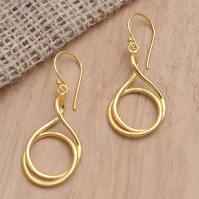 Rattan Handbags, Life Path, Handmade Gold, Brass Jewelry, Brass Earrings, Jewelry Packaging, Gold Plated Earrings, Hook Earrings, Jewelry Gift Box