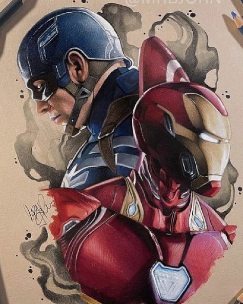 Superhero Art Drawing, Marvel Graffiti, Marvel Canvas Art, Iron Man Drawing, Marvel Canvas, Marvel Art Drawings, Avengers Drawings, Marvel Paintings, Drawing Stars