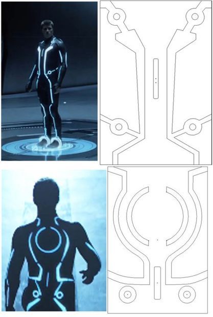 Picture of Designing the Laser Vector Paths Tron Costume, Tron Art, Tron Bike, Futuristic Costume, Tron Legacy, Sci-fi Armor, Photos Booth, Cosplay Tutorial, Cosplay Diy