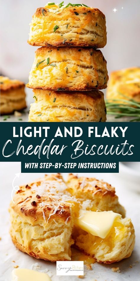 Whip up flaky, fluffy homemade cheddar cheese biscuits with ease! Perfect as a delicious addition to your spring recipes. Flaky Cheddar Biscuits, Quick Cheddar Biscuits, Fluffy Cheddar Biscuits, Fluffy Cheese Biscuits, Cheddar Cheese Scones Recipe, Cheesy Biscuit Recipe, Flaky Biscuit Recipe Ideas, Fluffy Biscuits Homemade, Easy Cheddar Biscuits