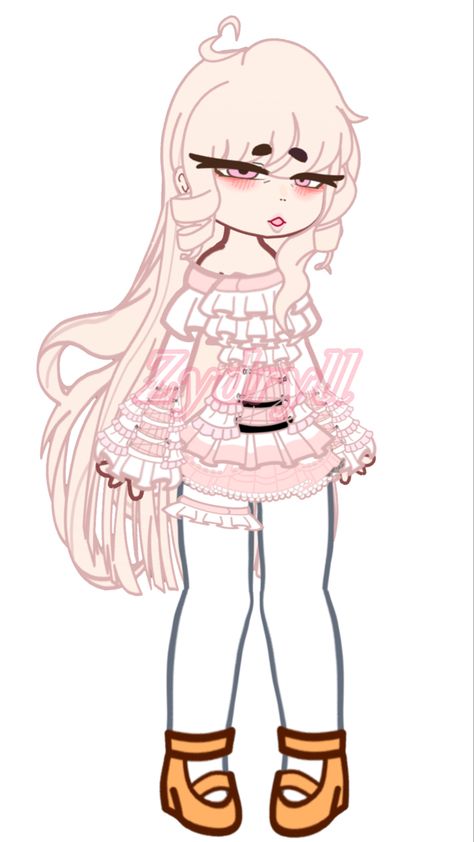 Gacha Life Pink Outfits, Kiss My Neck, Funny Charts, Gacha Things, Animation Art Sketches, Club Outfit Ideas, Gacha Oc, My Little Pony Characters, Roblox Funny