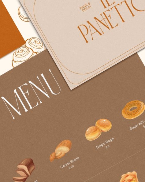 Pane e Dolci, Cuore e Anima Brand Identity Design for Il Panetto, an Italian bakery. #dbilpanetto #designersbrief 🤍 At Designs by Gabi, we create bespoke, delightful, memorable visual identity designs that truly represent your business values and connect with high-end customers. If you're ready to LEVEL UP inquiry from the link in bio! Let's create a brand identity you'll be proud of! . . . #bakery #pastry #italianstyle #bakerylove #bakerylogo #restaurant #pastrylovers #bakerybranding... Bakery Packaging Design Inspiration, Pastry Branding, Business Values, Bakery Packaging Design, Artisan Bakery, Italian Bakery, Bakery Pastry, Bakery Branding, French Bakery